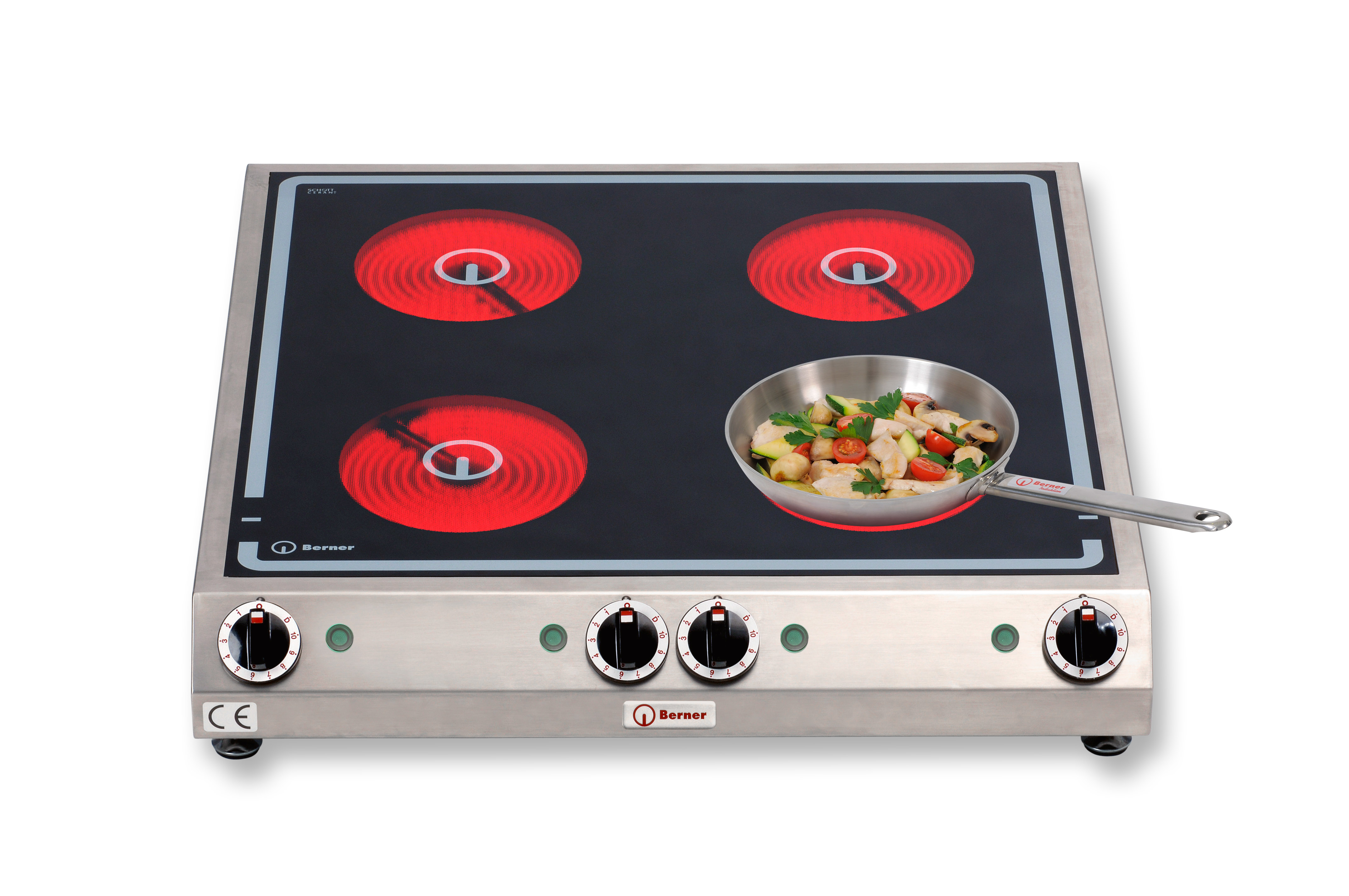Berner BS4SPK Auftisch-Glaskeramikherd