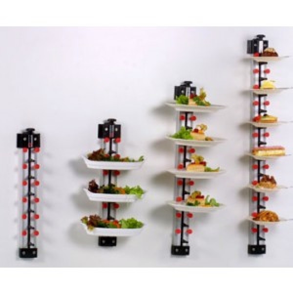 Tellerstapler Wandmodell 12 Teller Tellerstapelsystem für die Gastronomie