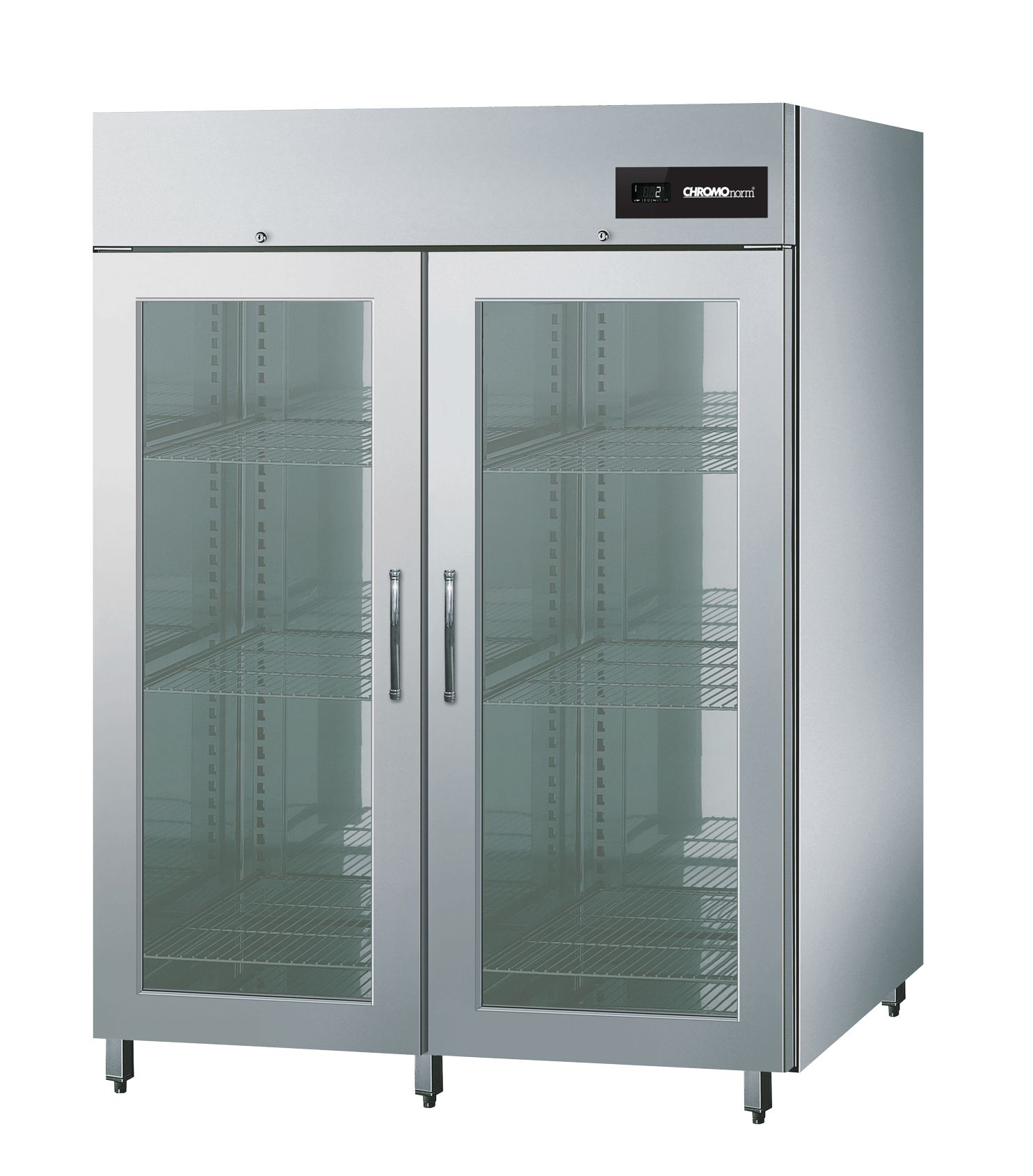 CHROMOnorm NOVA - KÜHLSCHRANK BR 1300 GN 2/1 - GLASTÜREN - ZENTRALKÜHLUNG