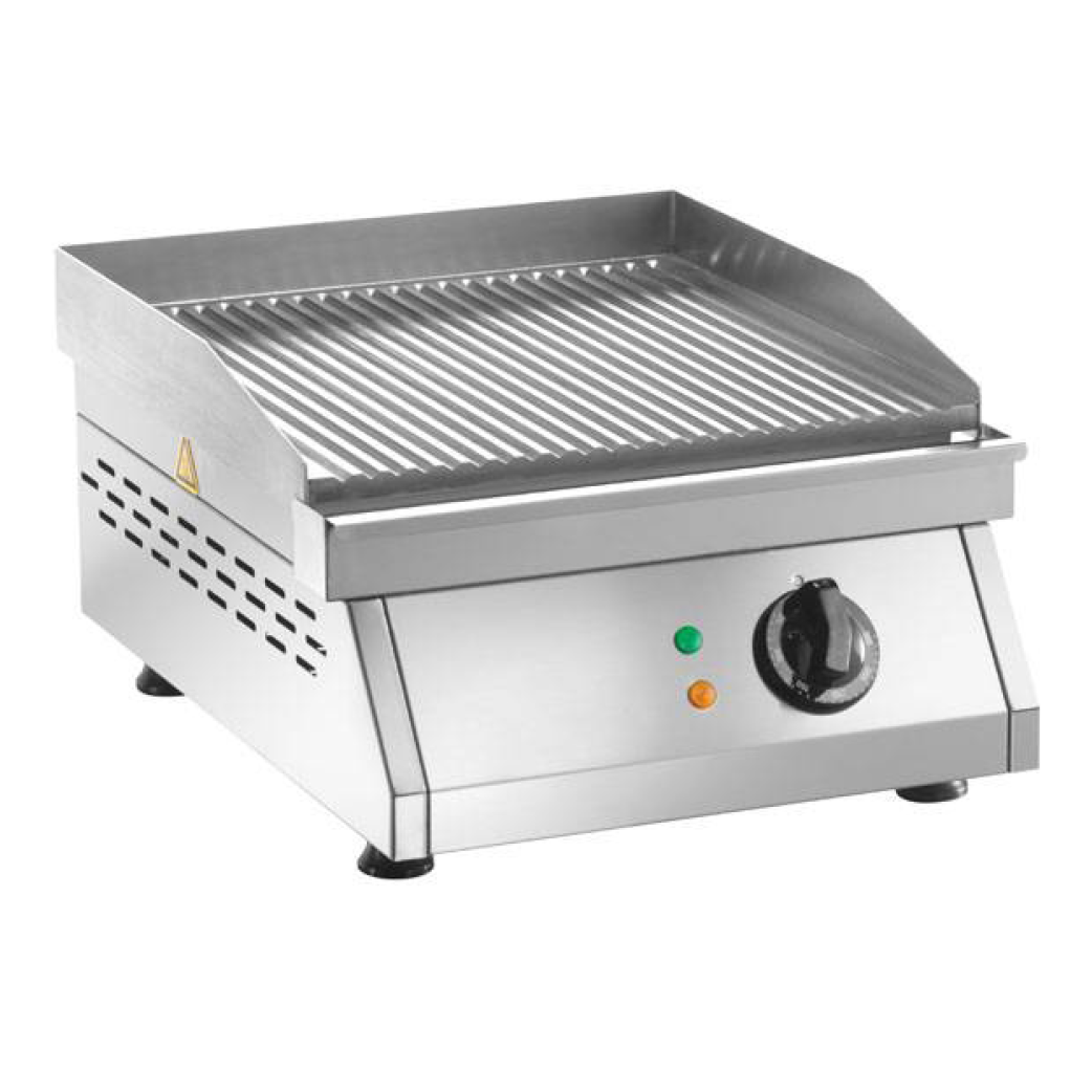 PROFIKOCHER 122402 Elektro-Grillplatte gerillt LFT1R