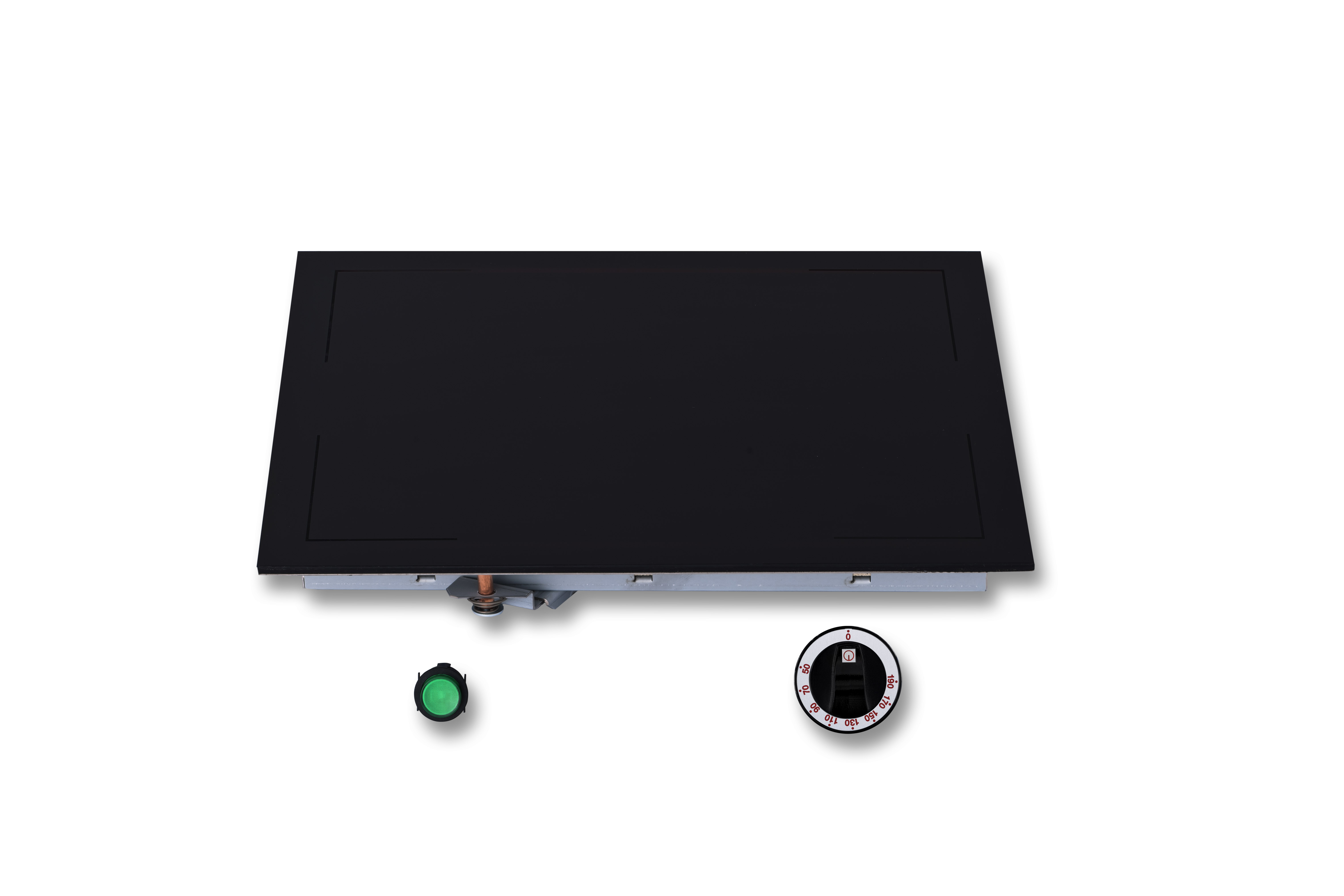 Berner WH2LB Einbau-Speisenwärmer Infrarot in Größe GN 2/1 Schwarz