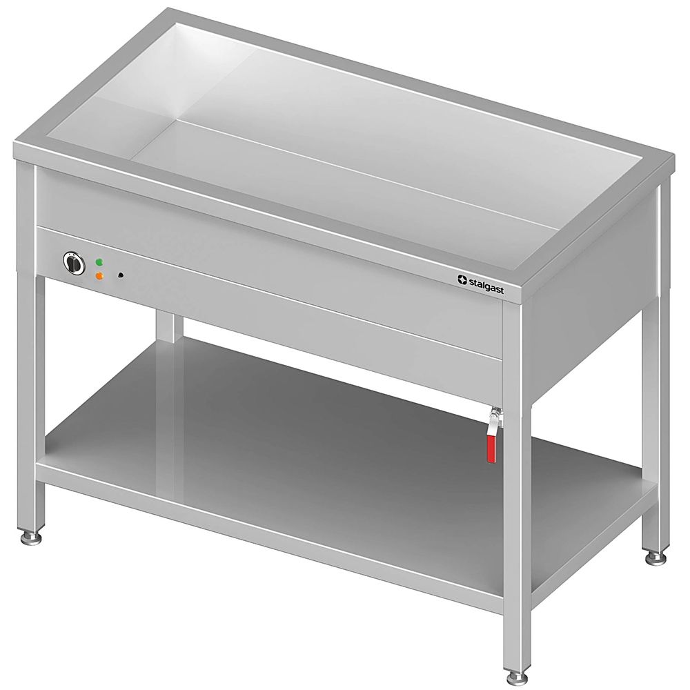 STALGAST Edelstahl Bain-Marie Standgerät mit 1 Becken T600mm