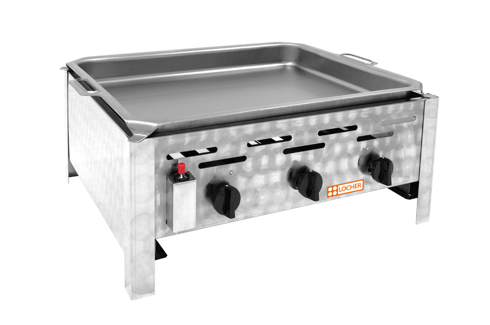 PROFIKOCHER 152003 Gas-Kombi-Tischbräter 3 Brenner