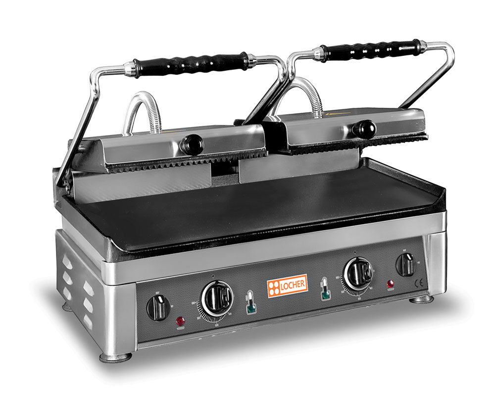 PROFIKOCHER 112718 Elektro-Doppelkontaktgrill EKG56OR  - mit extra großen Grillflächen,  -