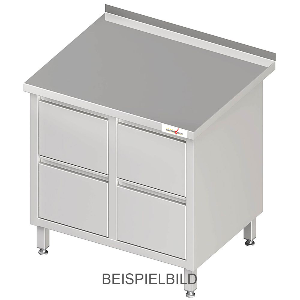 GASTROXTREM Edelstahl Schubladenschrank mit 4 Schubladen - versch. Ausführungen
