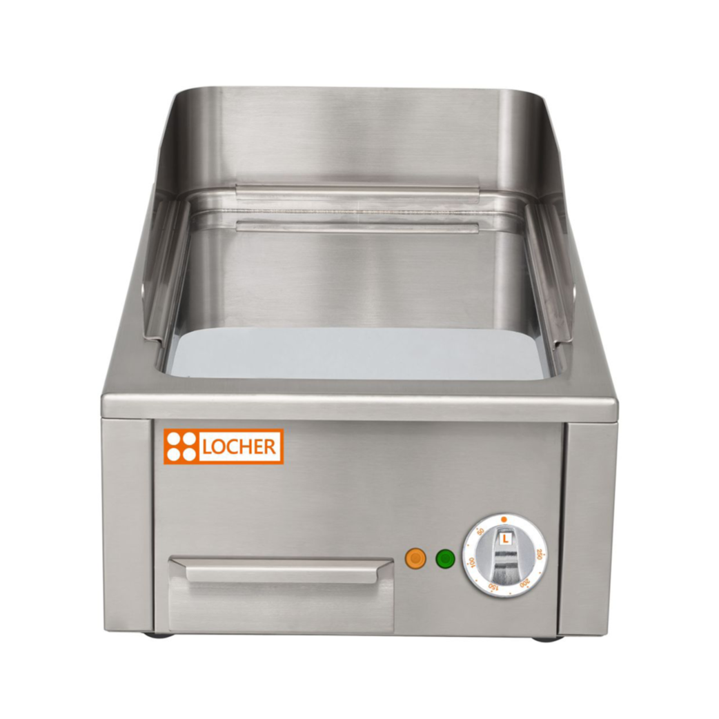 LOCHER 201443 Elektro-Bratplatte LGA40S hartverchromt, glatt