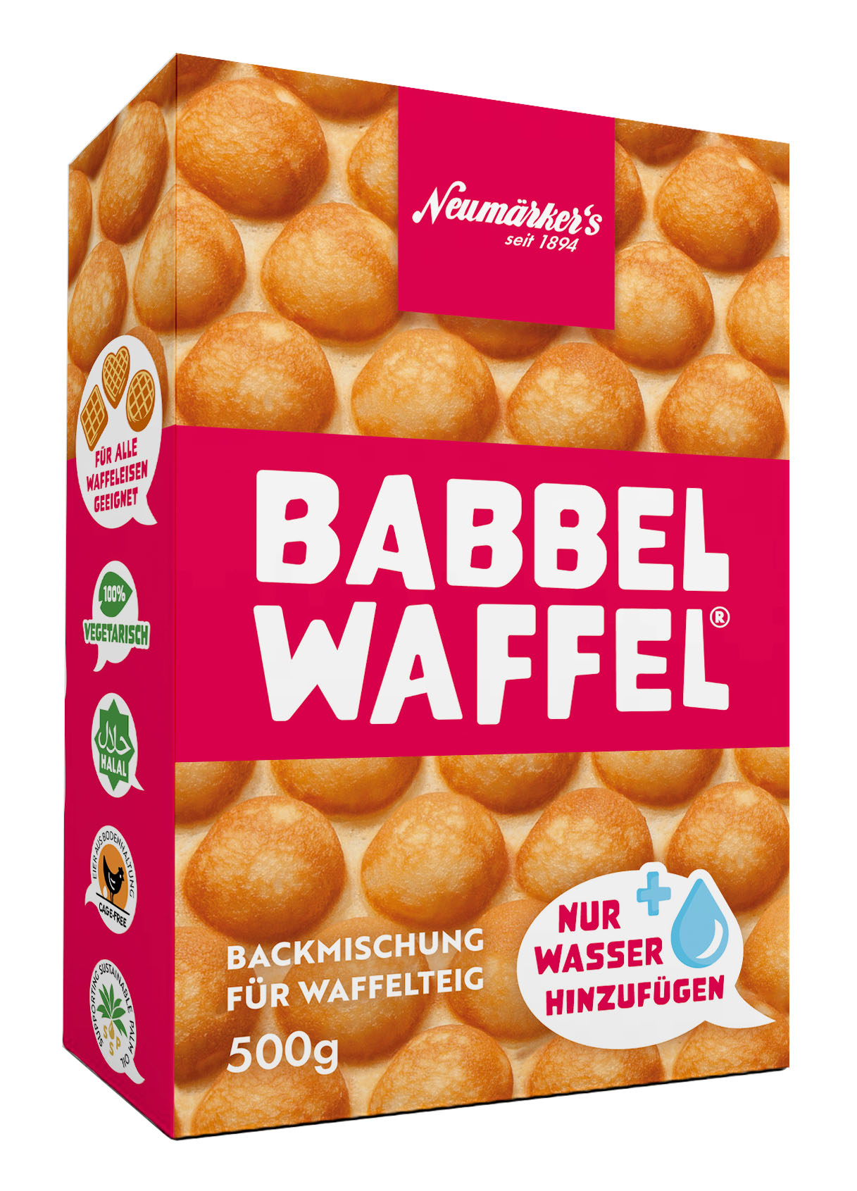 Neumärker Babbel Waffel® 500g 1 VE Box