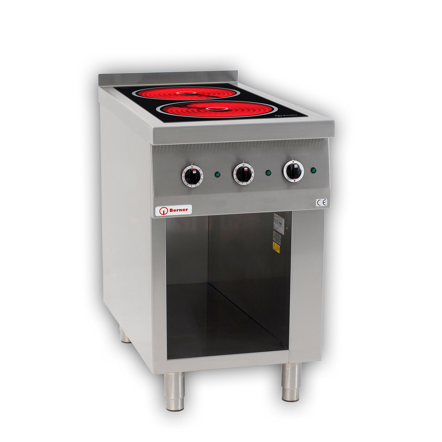 Berner BS2SHRB Elektro-Standherd mit 2 Strahlheizkörper Sondermodell