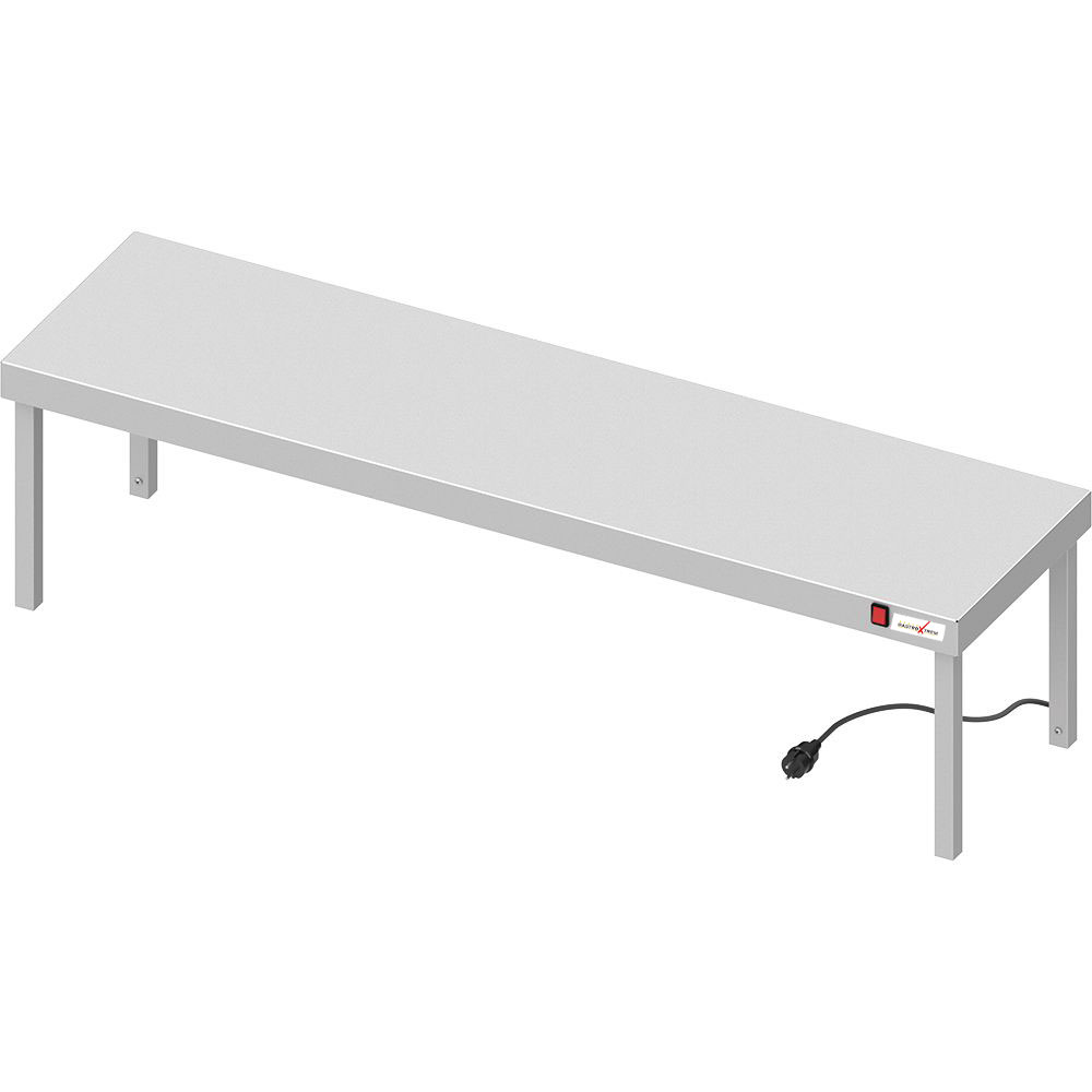 GASTROXTREM Edelstahl Wärmebrücke 1-etagig m. Keramik-Infrarot - versch. Ausführungen