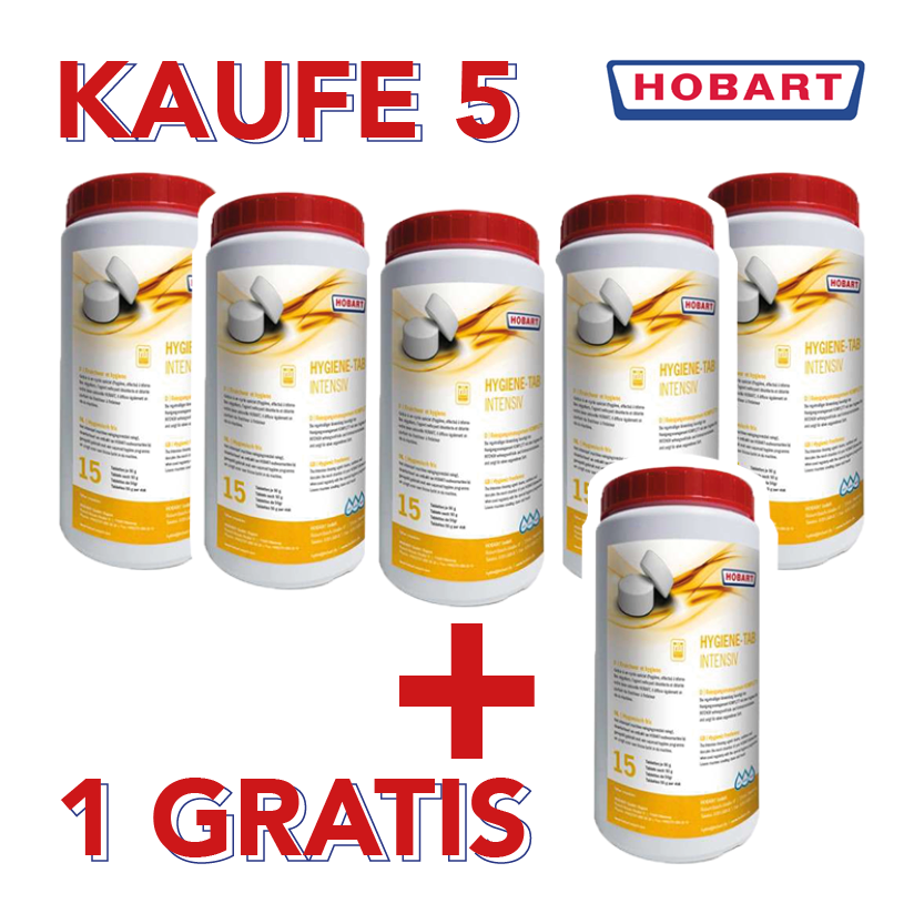 HOBART Aktion 5 +1 Hygiene-Tabs INTENTIV  897954