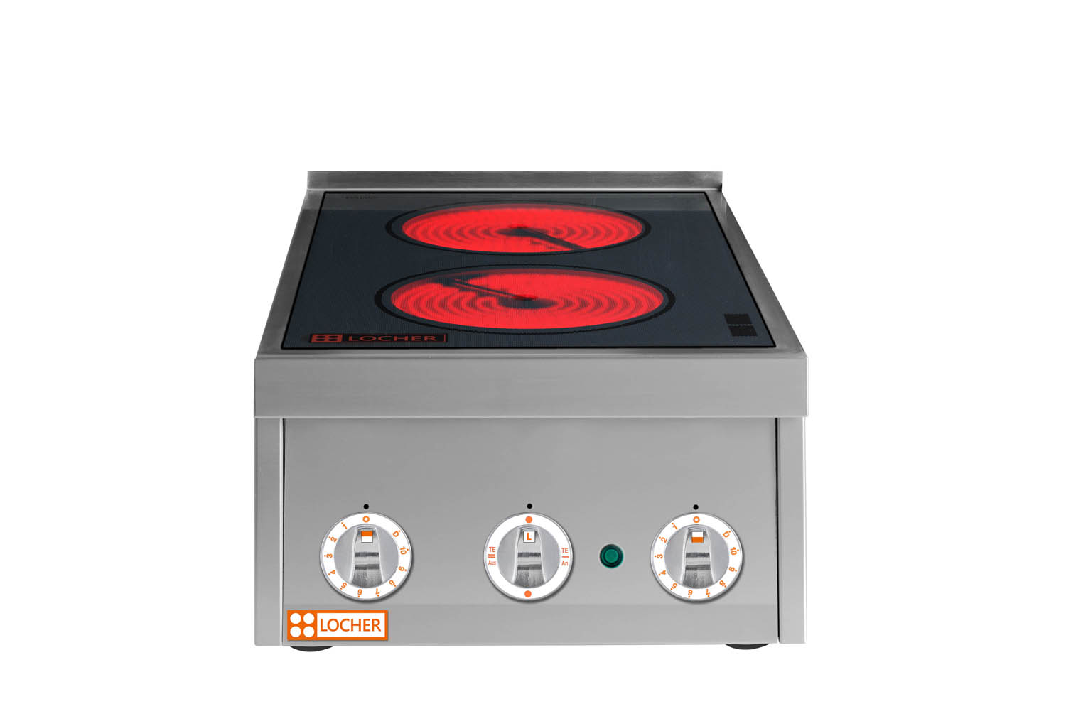 LOCHER Cerankochfeld 216301 2 Kochstellen mit elektronischer Topferkennung by BERNER vergleichbar BS