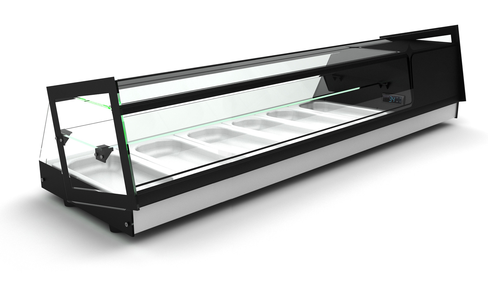 Neumärker Kühl-Vitrine Cube 6 x GN 1/3