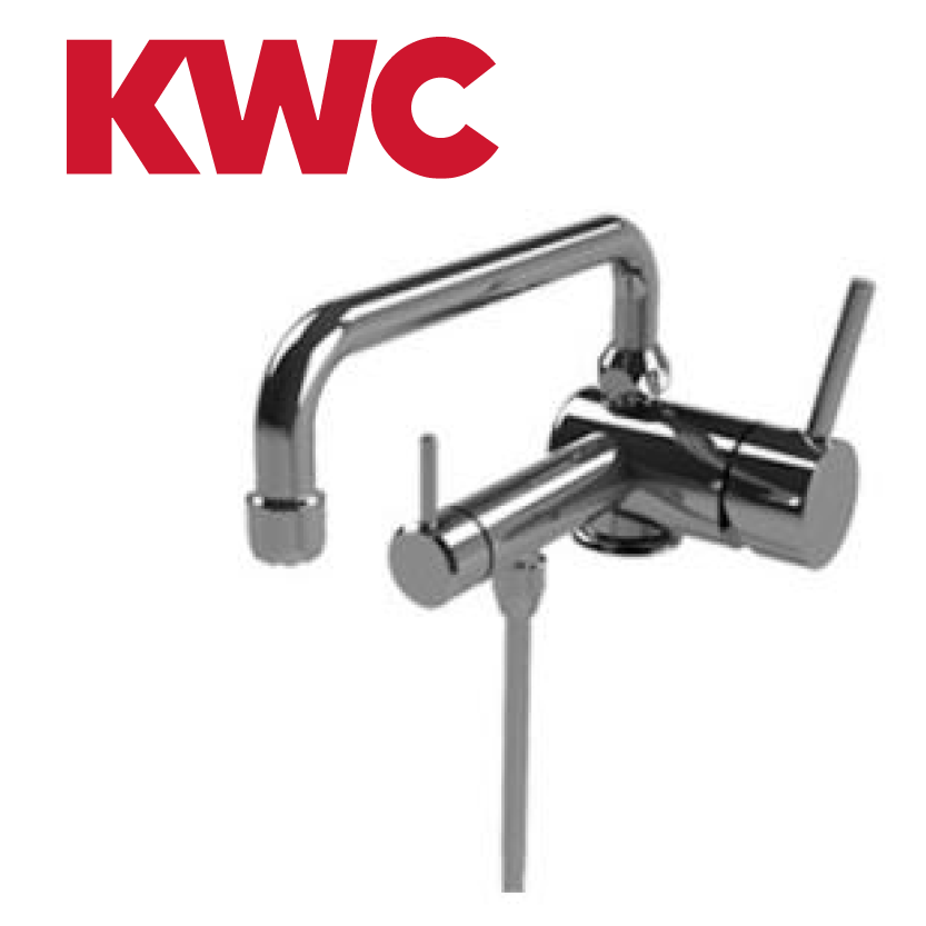 KWC Gastro 200.101 C Thekenarmatur mit Unterspülrohr einfach - Einhebelmischer
