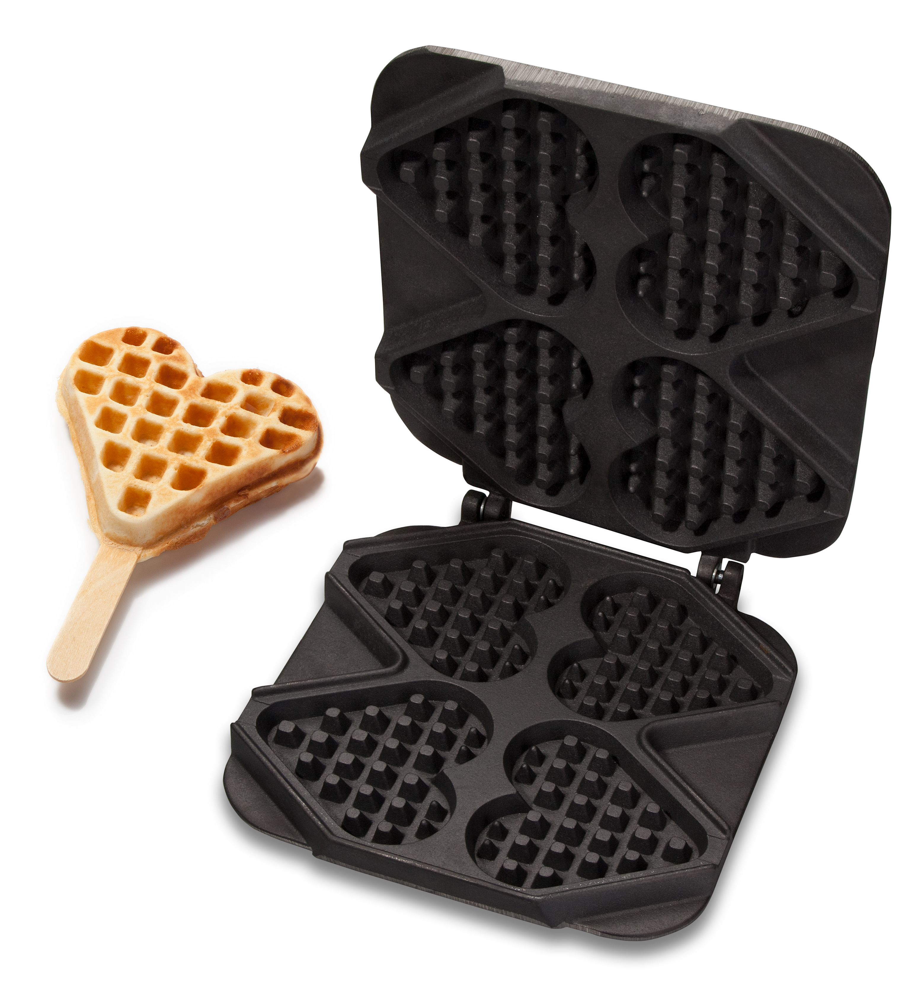 Neumärker Waffeleisen-Wechselplatte Herzwaffel am Stiel für Backsystem & Thermocook