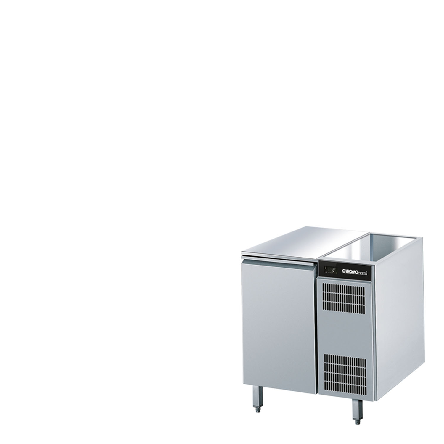 CHROMOnorm KÜHLTISCH GN 1/1 - OHNE TISCHPLATTE - STECKERFERTIG