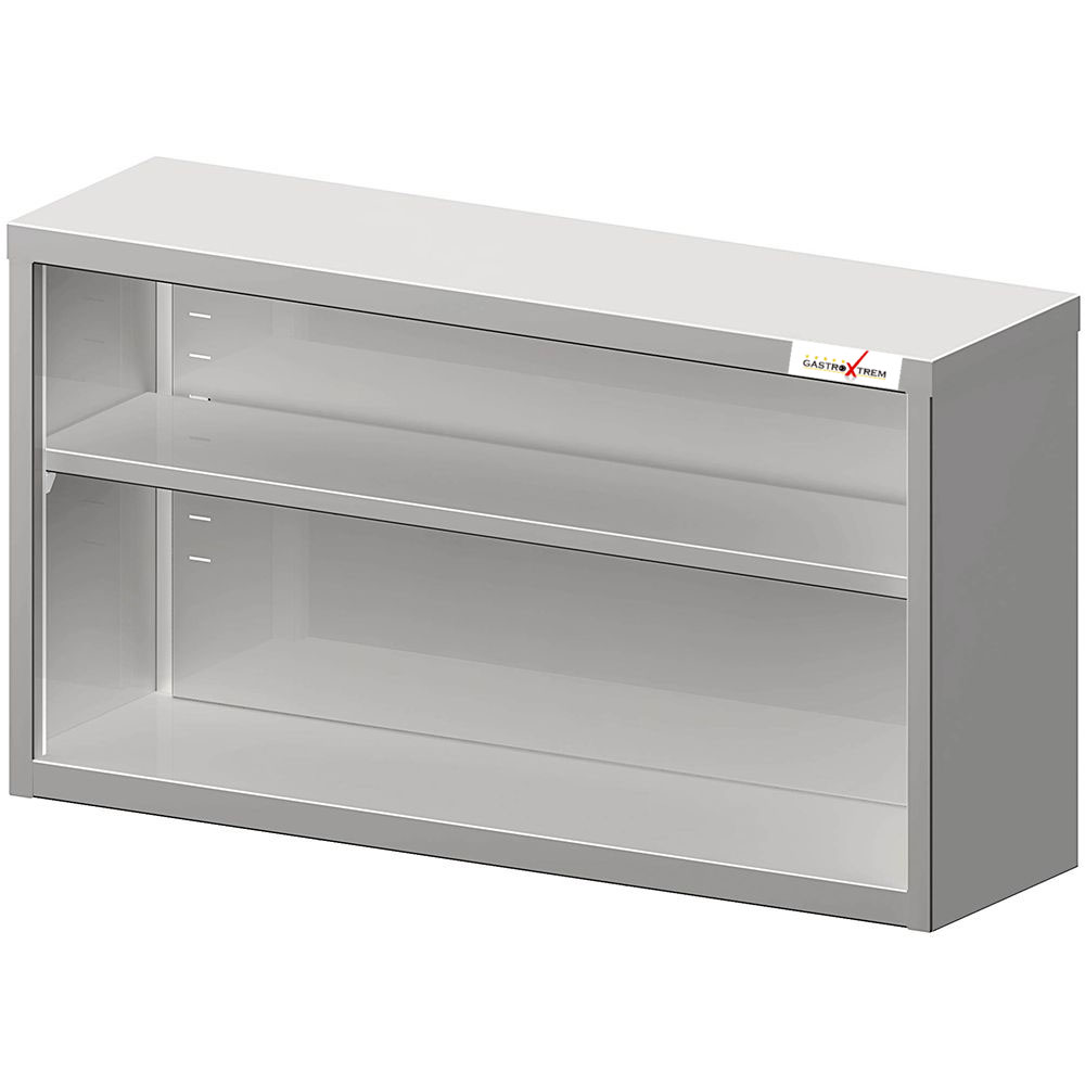 GASTROXTREM Edelstahl Hängeschrank offen - versch. Ausführungen