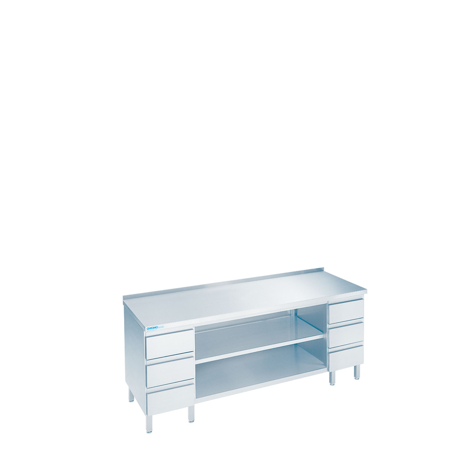 CHROMOnorm Arbeitsschrank mit 2 Schubladenblöcken - verschiedene Ausführungen