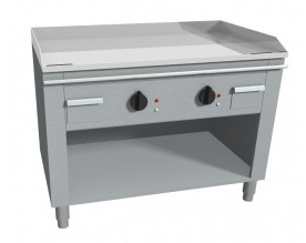 CASTA Teppanyaki-Grill, Elektro, 2 Heizungen, 10,8 kW, Breite 120 cm, hartverchromt, Standgerät