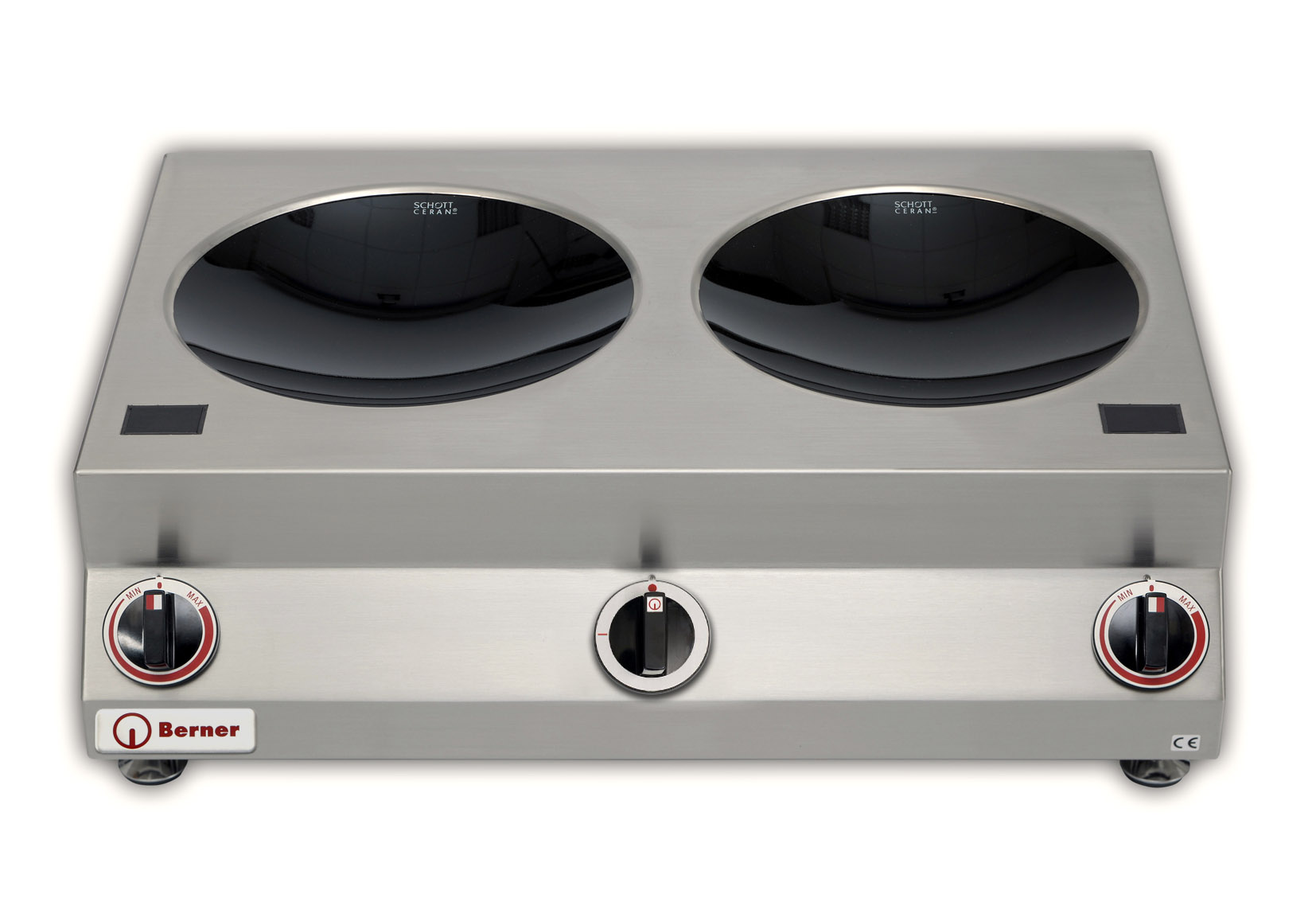 BERNER Tisch-Induktionsdoppelwok BW2K10