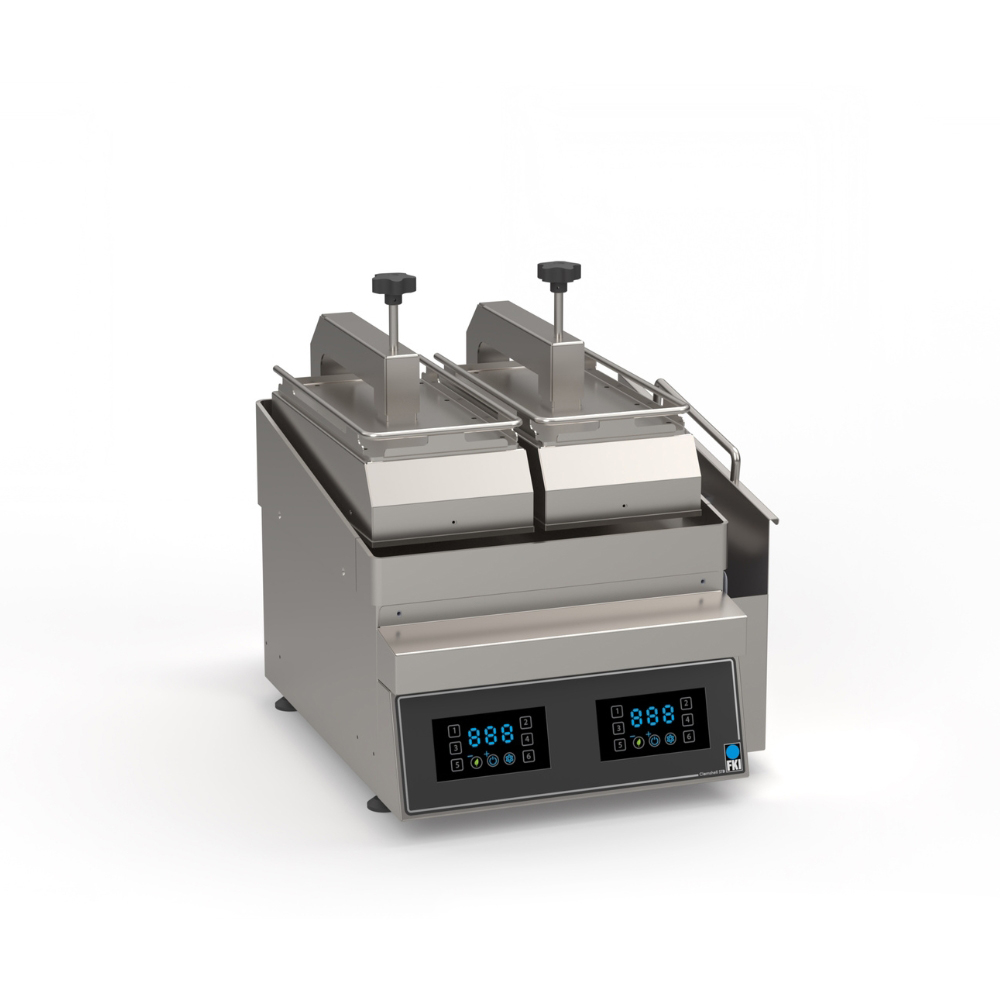 FKI Turbomatic-Kontakt-Grill GL9003, 2 Platten (1/2 + 1/2)