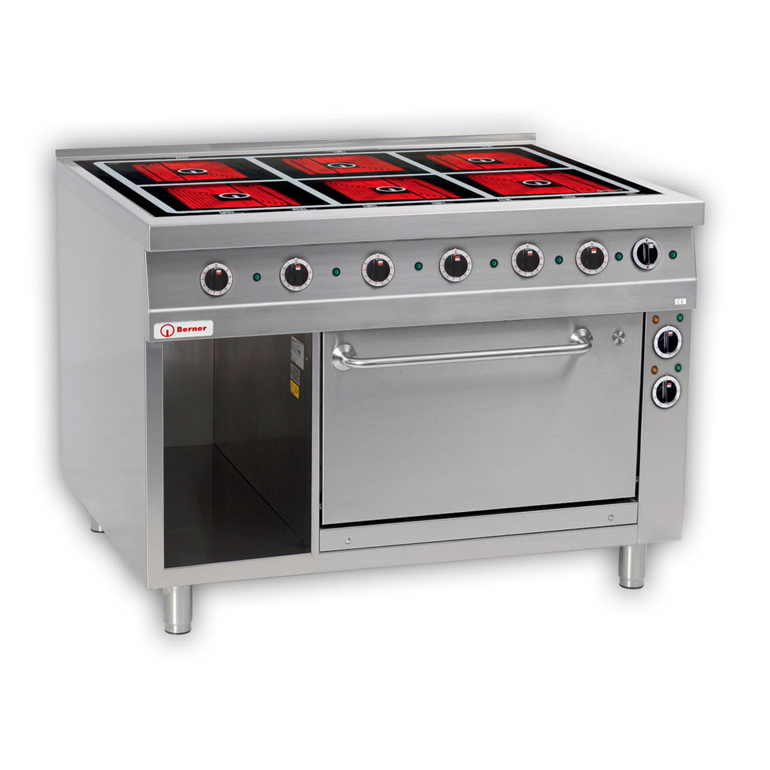 Berner BS6SHQB Elektro-Standherd mit 6 Strahlheizkörper u. Bratofen Sondermodell