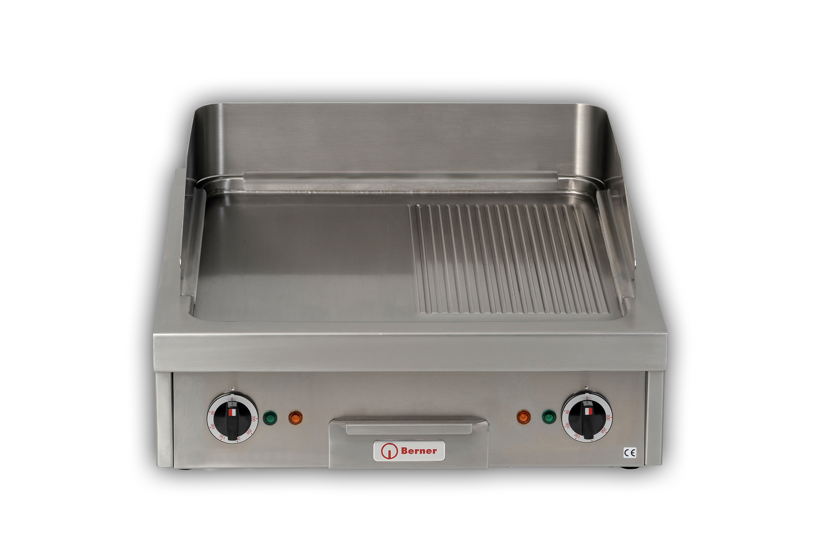 Berner BGAH100H Tischbratplatte 1/2 gerillt