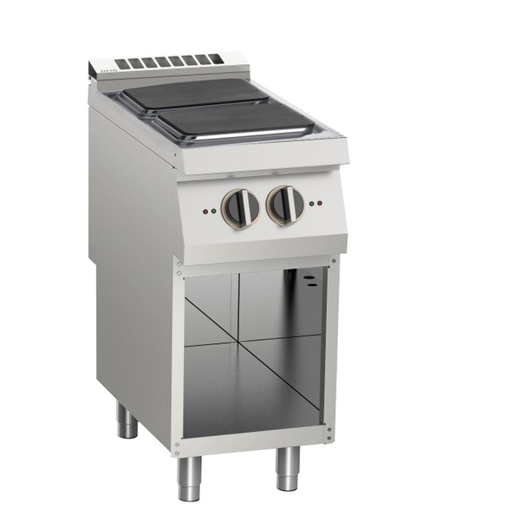 KBS Elektro-Herd 2 Platten 8kW offener Unterbau