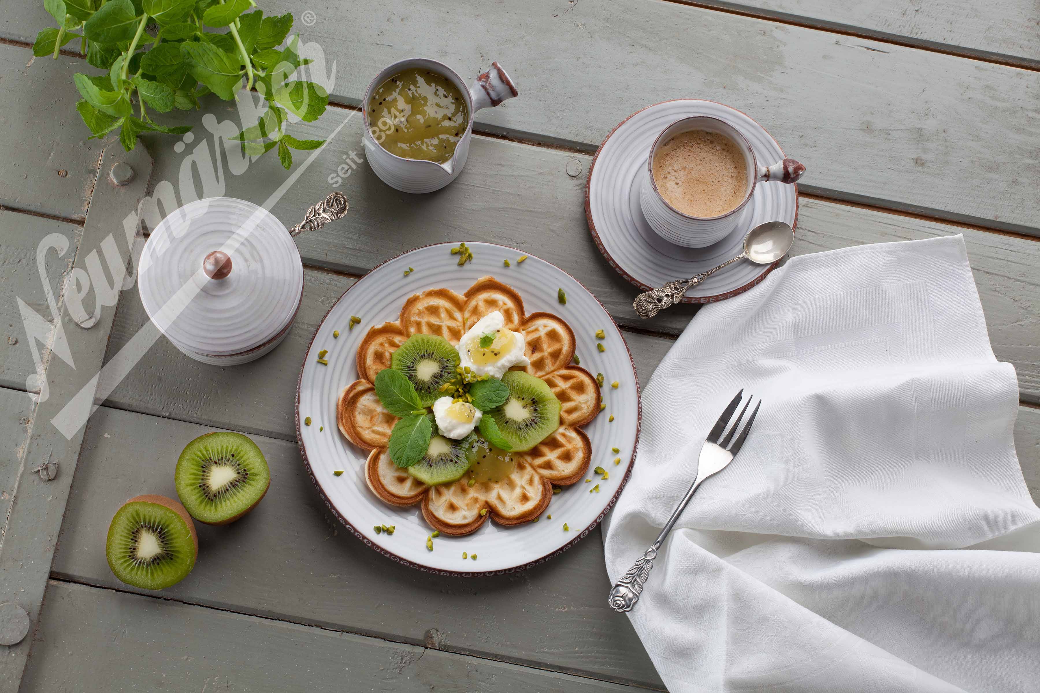Neumärker Waffeleisen Thermocook® inkl. Kleine Herzwaffel Wechselplatten