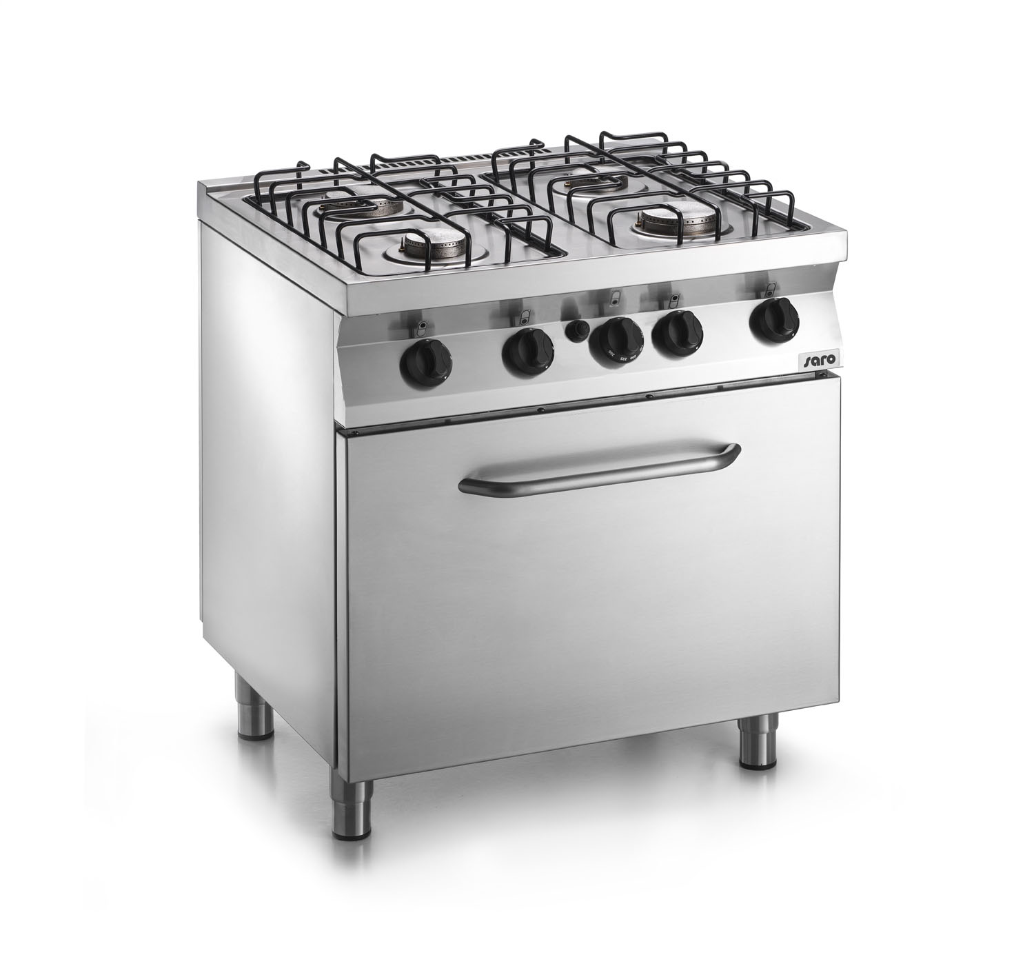 SARO Fast-Serie Gasherd mit Gasbackofen F7/FUG4LO