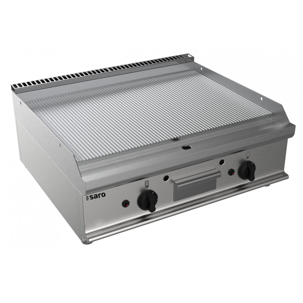 SARO Gas-Griddleplatte Tisch E7/KTG2BBR