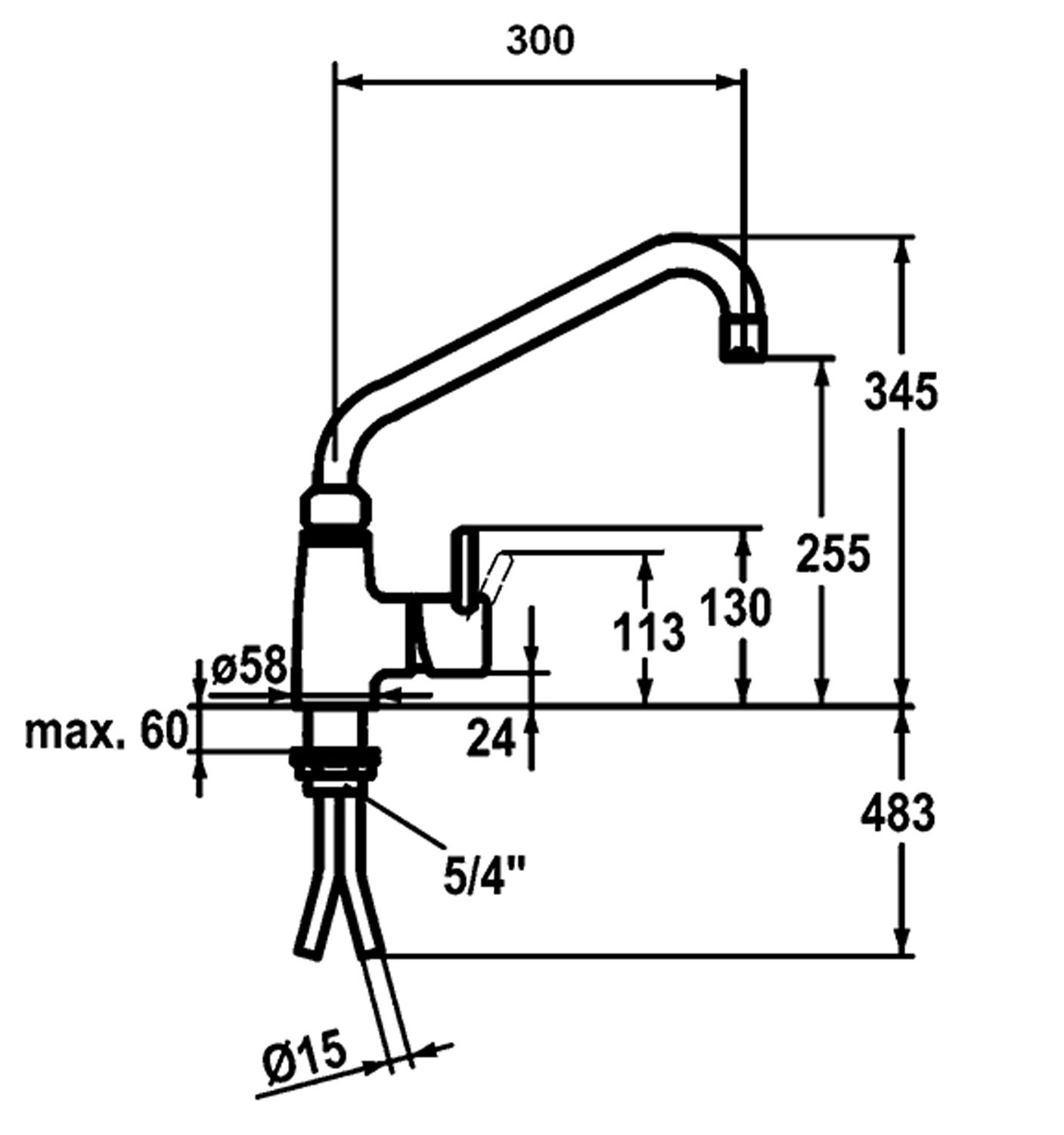 BARTSCHER Einhebelmischer 40L-3601B - 400126