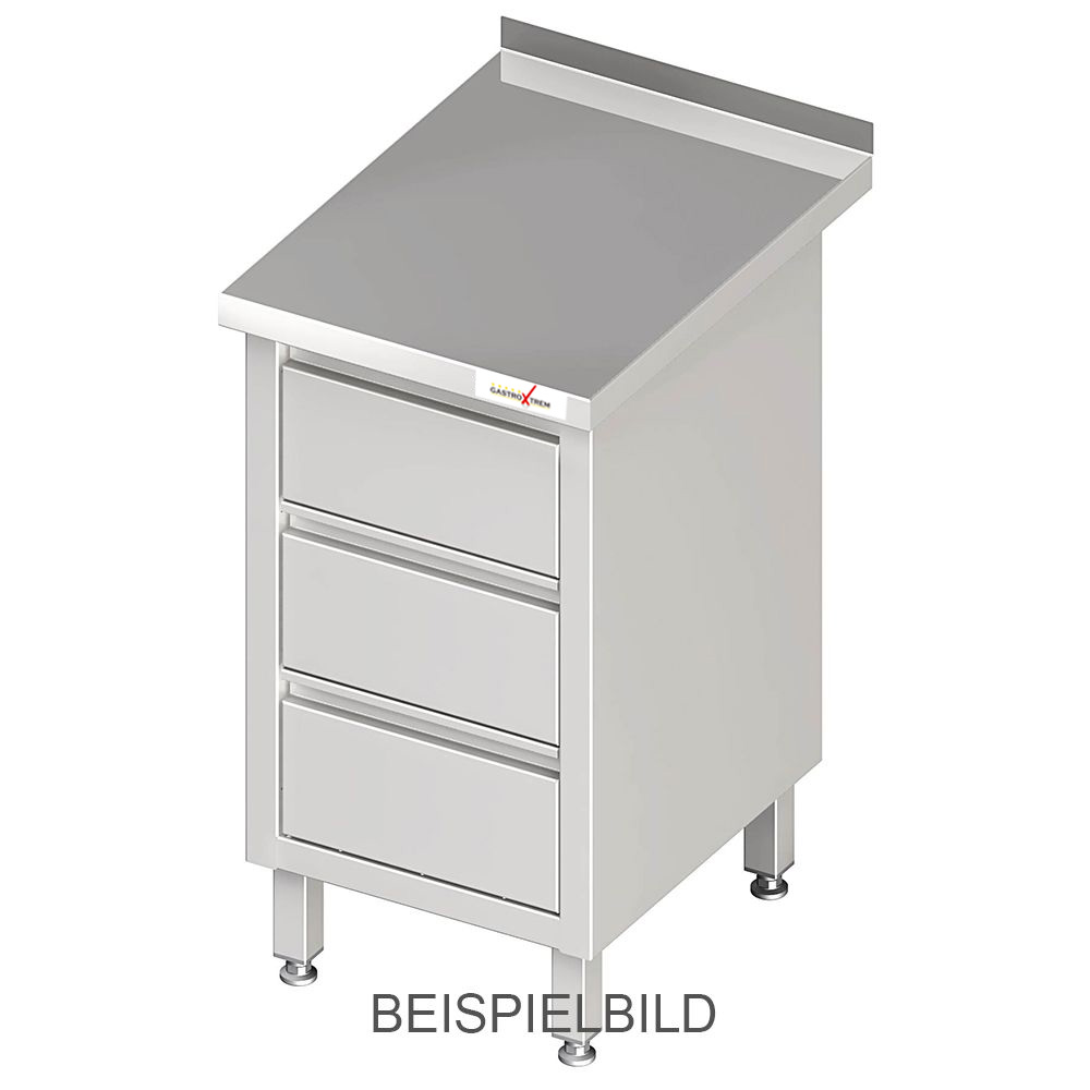 GASTROXTREM Edelstahl Schubladenschrank mit 3 Schubladen - versch. Ausführungen