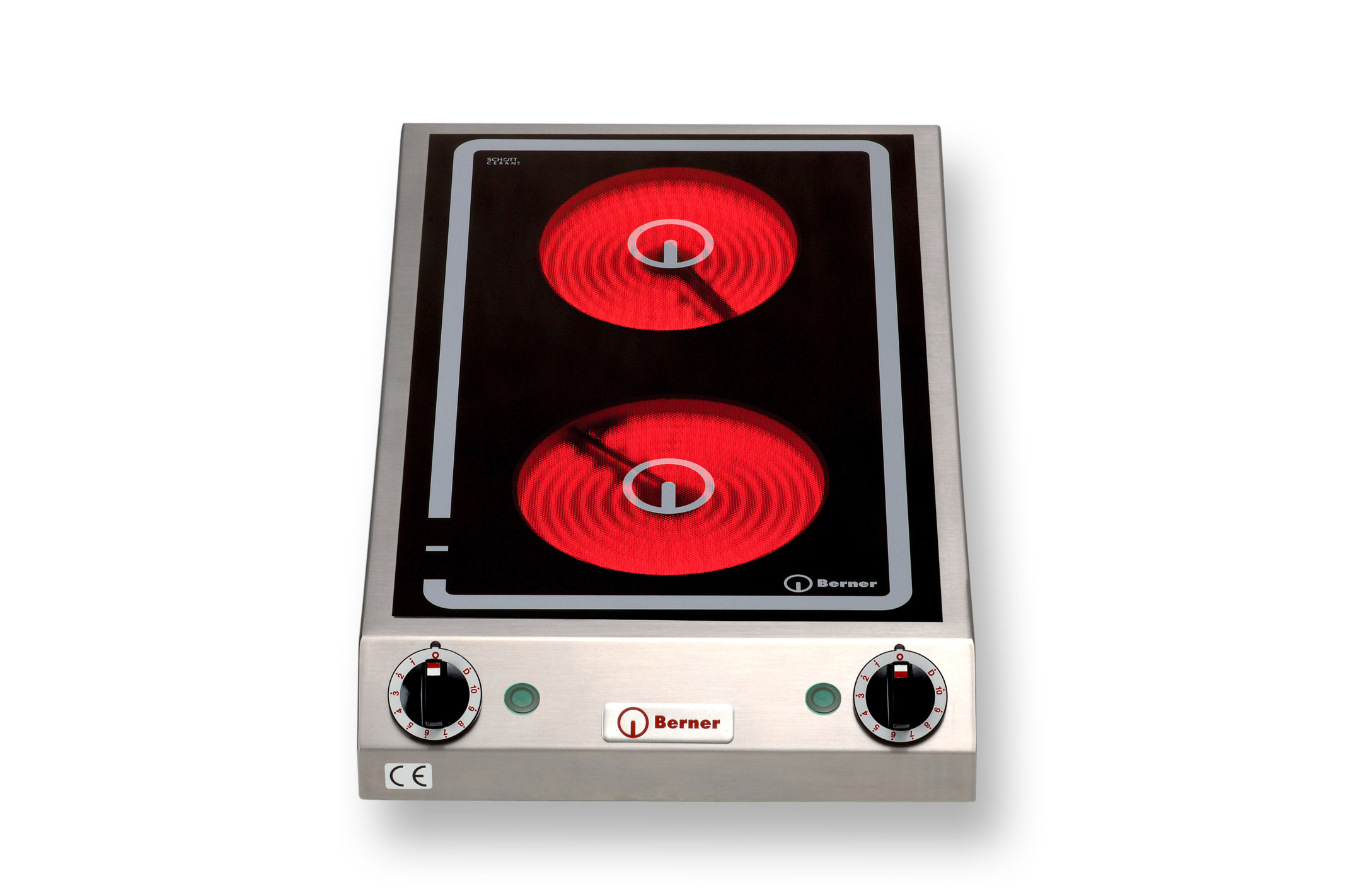 Berner BS2PC Ceran-Doppelkochfeld