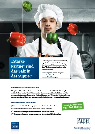 ALBIS HiTec Leasing AG - Produktflyer - Gastronomie