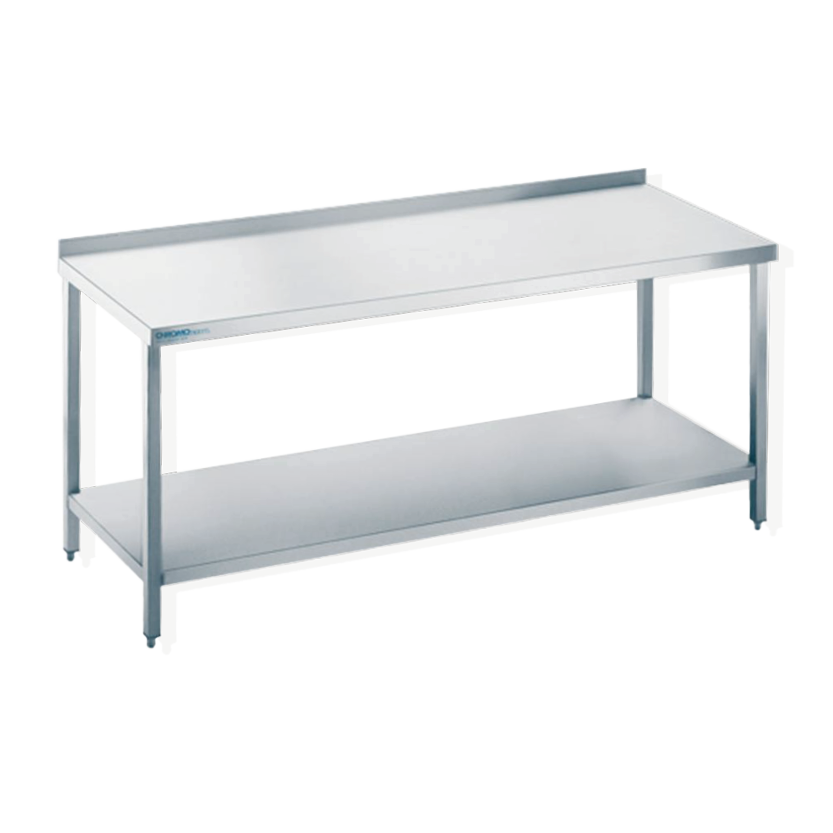 CHROMOnorm Arbeitstisch mit Zwischenboden - verschiedene Ausführungen