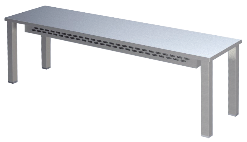 KBS Edelstahl Aufsatzbord mit Wärmemodul versch. Größen