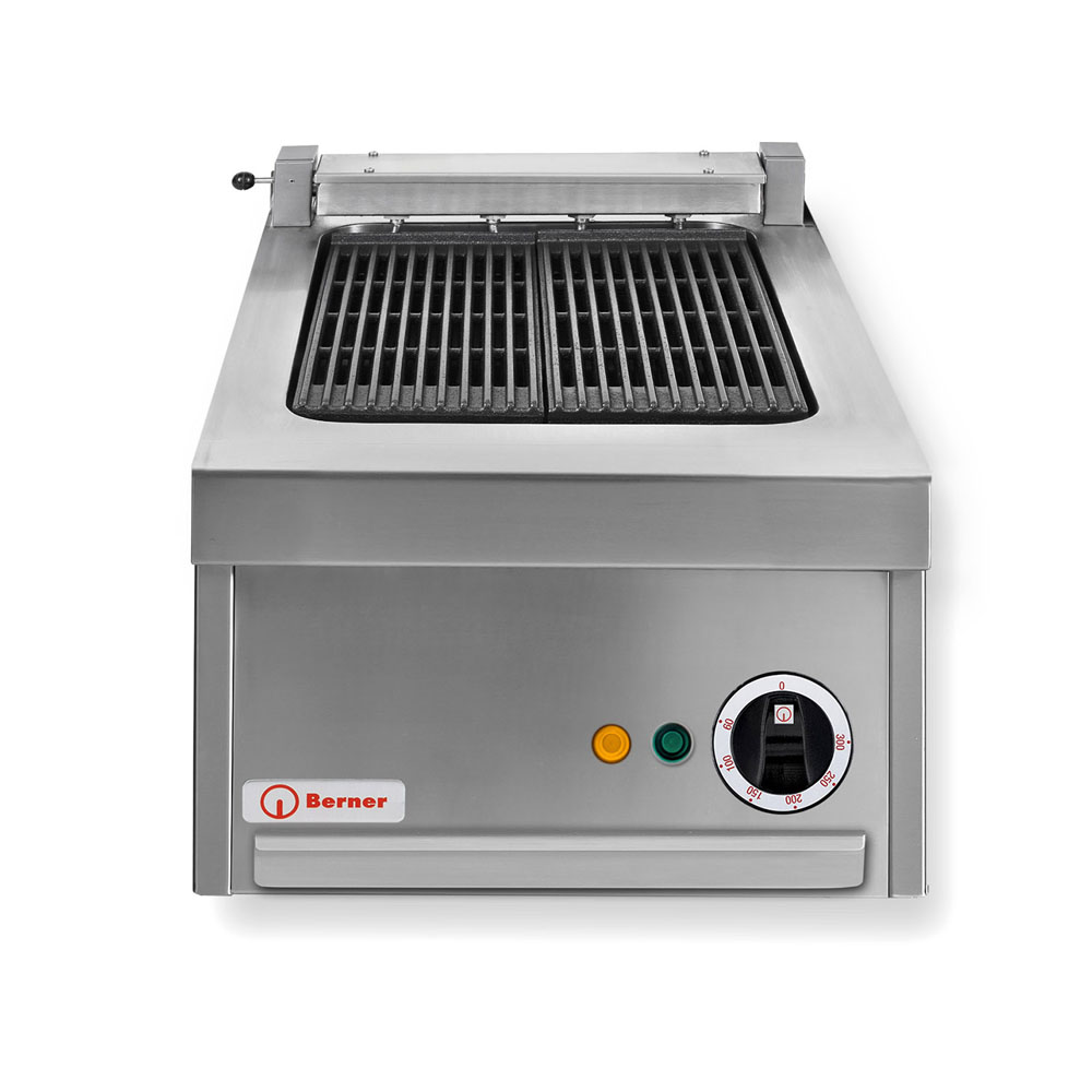Berner BRLAD40S Steakgrill Rustica Lavastein Auftischgerät