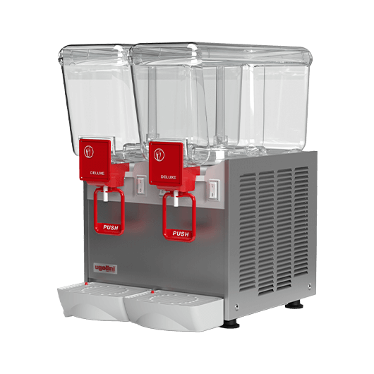 Arctic Deluxe 12/2 S Kaltgetränke Dispenser 2 x 12 Liter by ugolini mit Sprudelsystem