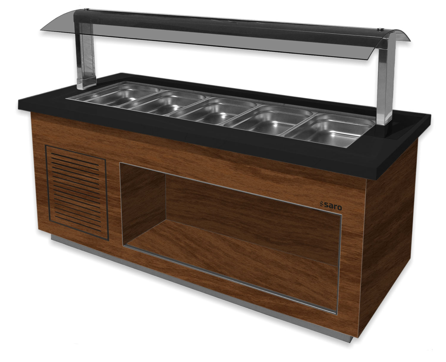 SARO Salatbar Premium Line SB-K230 braun/schwarz