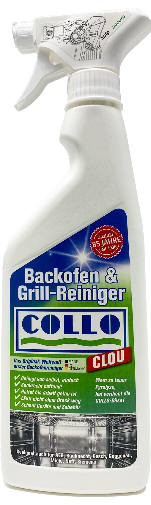 Profi-Backofen- und Grillreiniger 500 ml MADE in GERMANY