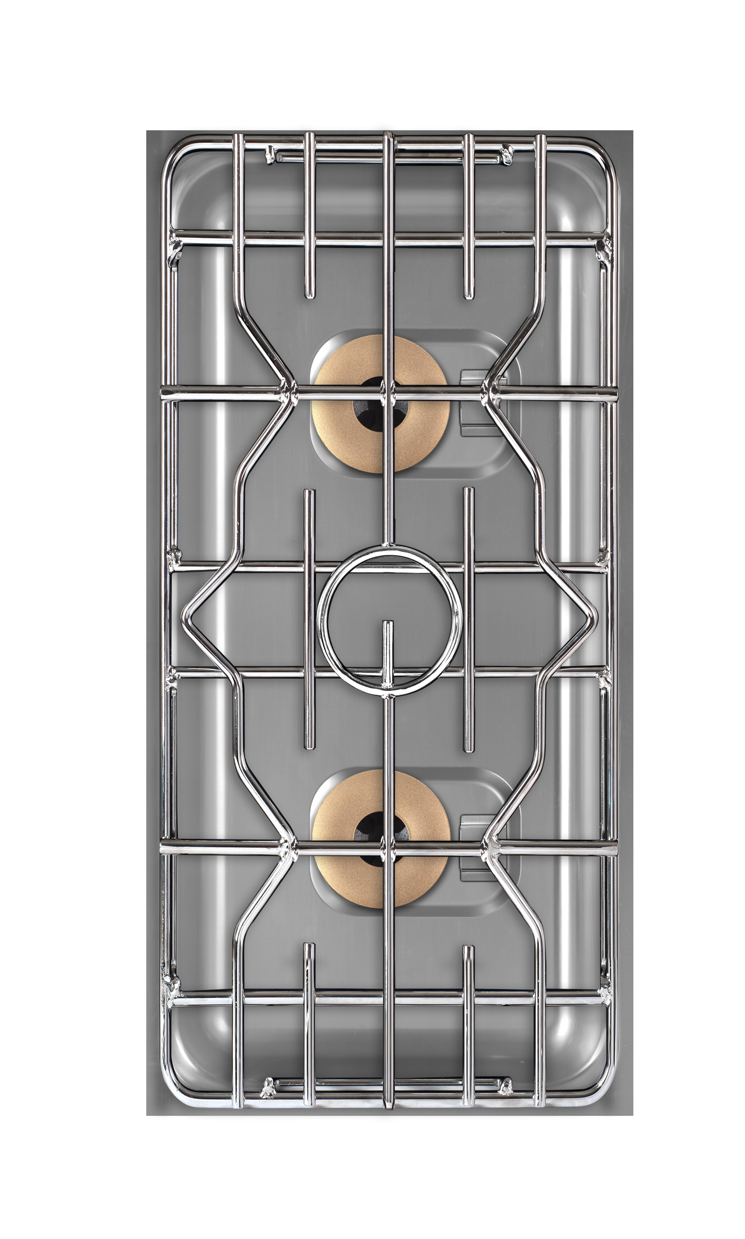 Berner BEG2P85 Gas-Einbauherd zweiflammig mit Zweikreisbrennern 15.000 Watt