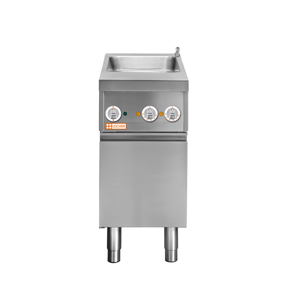 LOCHER 290640 Elektro-Wasserbad GN 1/1  - mit Teller-﻿Wärmeschrank durchgehend