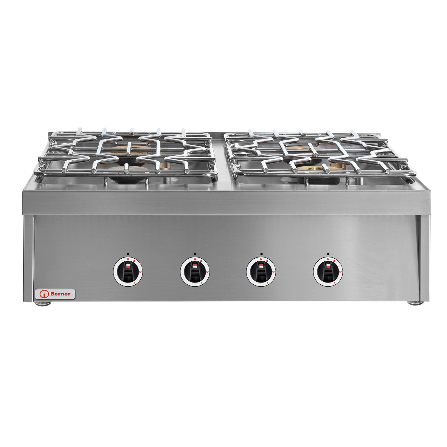 Berner BHG4S70KTD Auftisch Gasherd 4 Kochstellen Standard