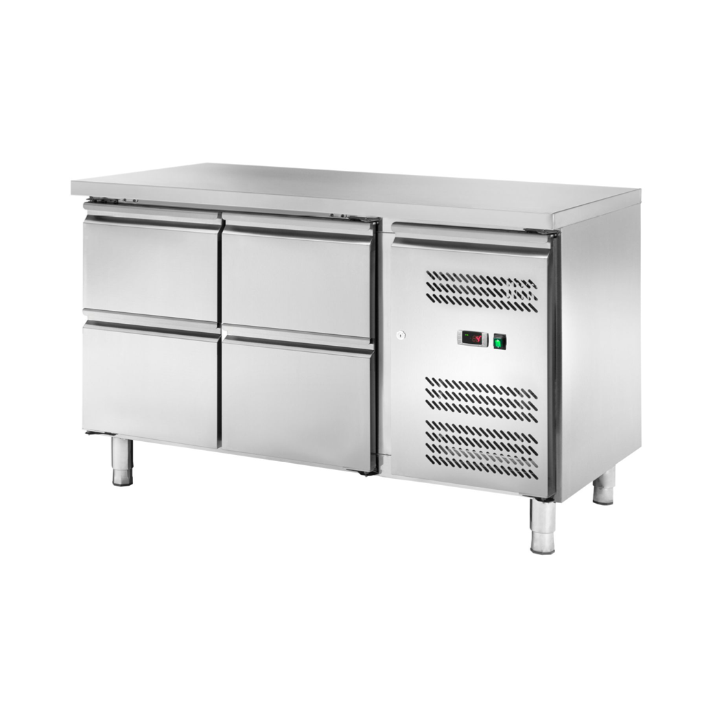 PROFIKOCHER 522864 Kühltisch GN1/1 mit 4 Schubladen
