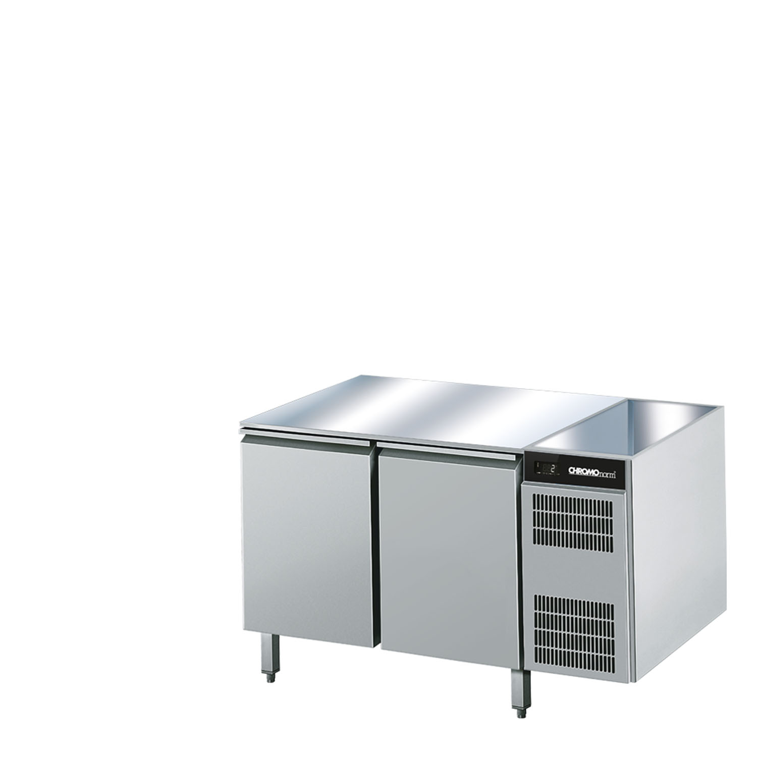 CHROMOnorm KÜHLTISCH GN 1/1 - OHNE TISCHPLATTE - STECKERFERTIG