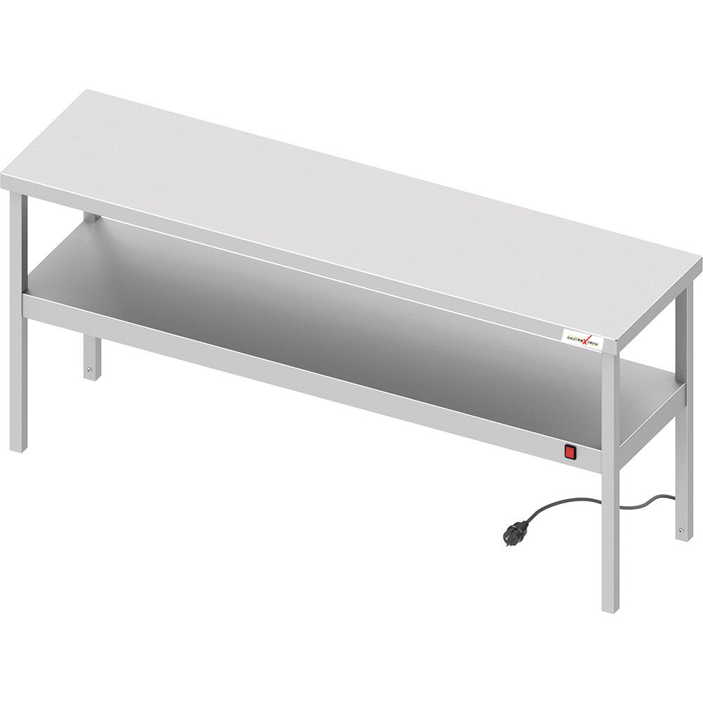 GASTROXTREM Edelstahl Wärmebrücke 2-etagig m. Keramik-Infrarot - versch. Ausführungen