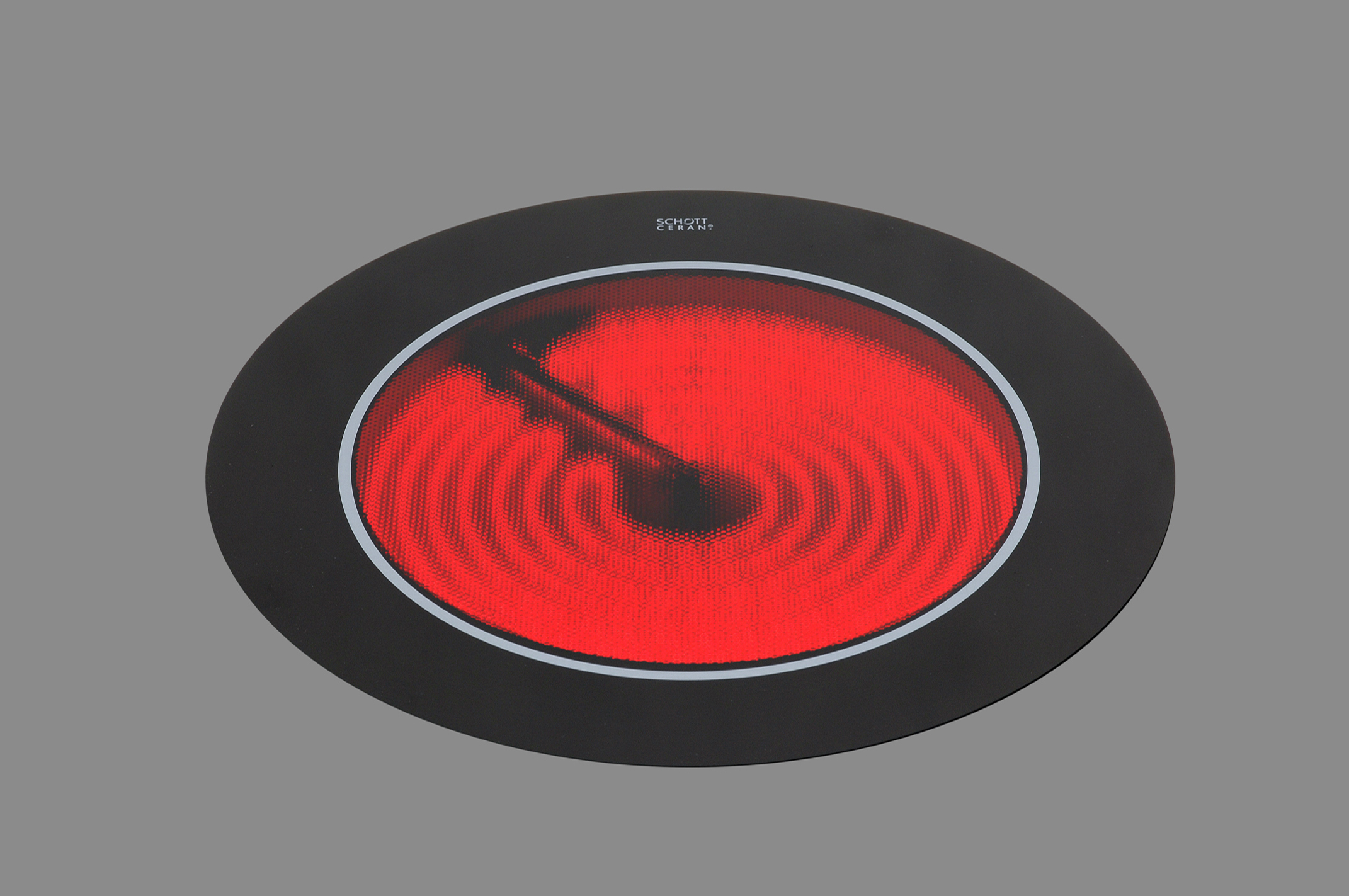Berner BS1CEGRA Rundes Cerankochfeld Einbaumodul mit 1 Kochzone
