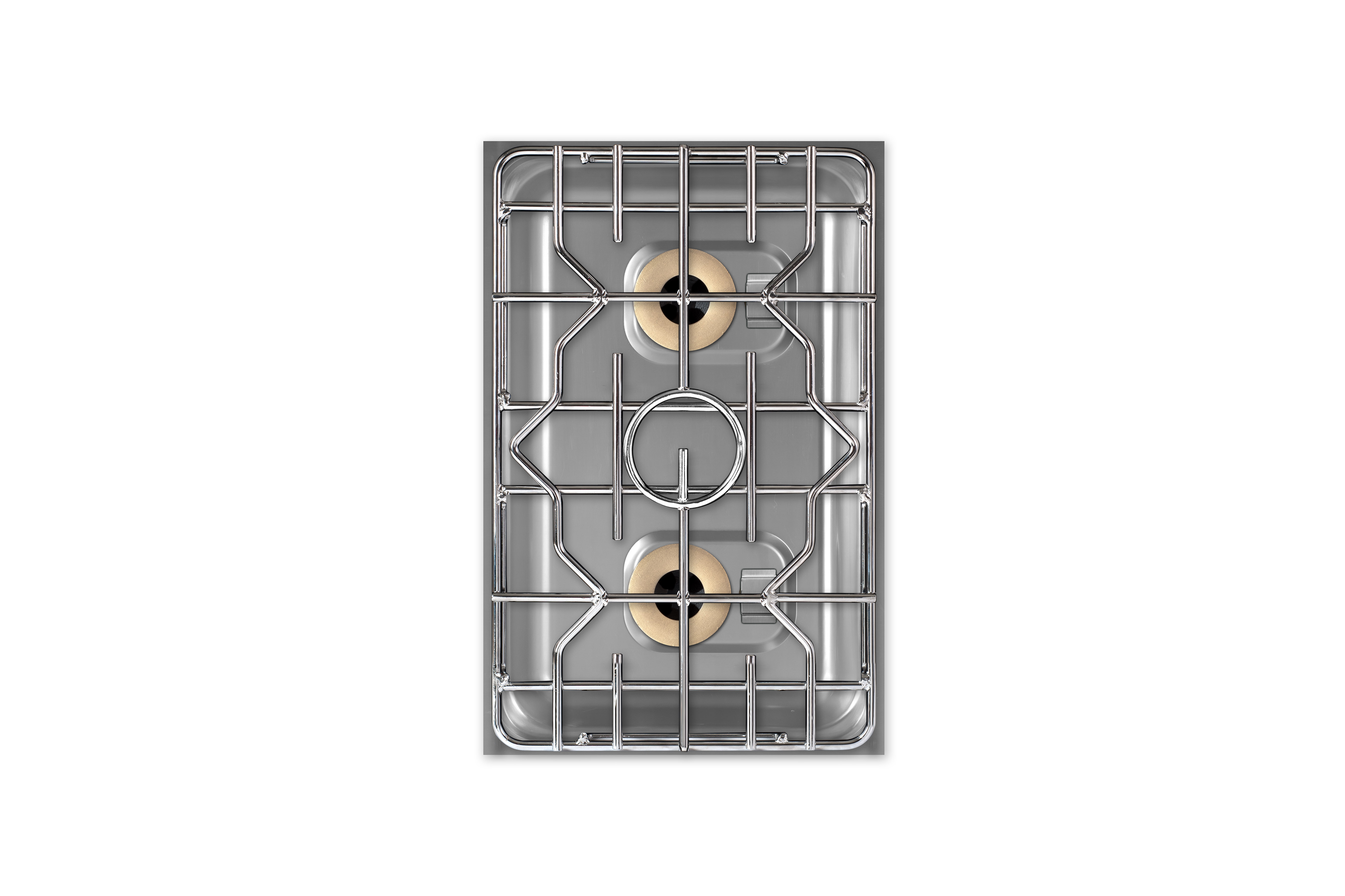 Berner BEG2P70 2-Platten Einbaugasherd mit Ringbrennern für Gastronomie- und Gewerbeküchen