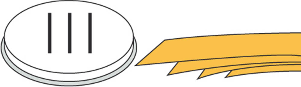 Pasta-Scheibe Ø 50 mm Pappardelle - für MPF 1,5