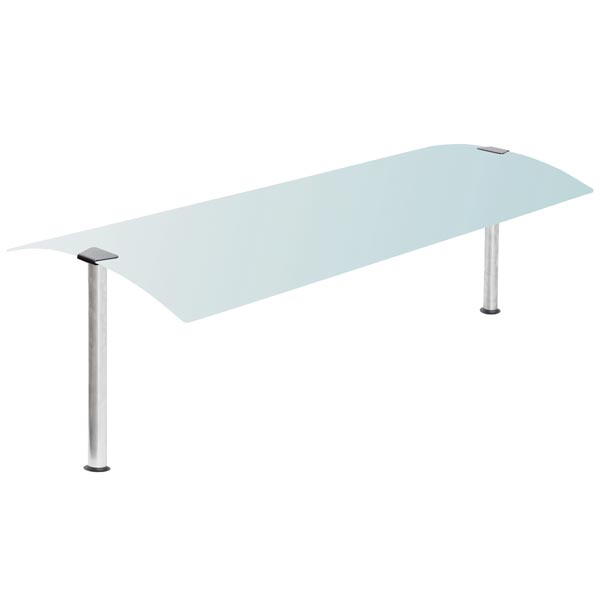 Glasaufbau beidseitig Abgerundet